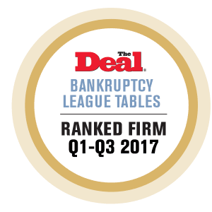 the deal bankruptcy league tables
