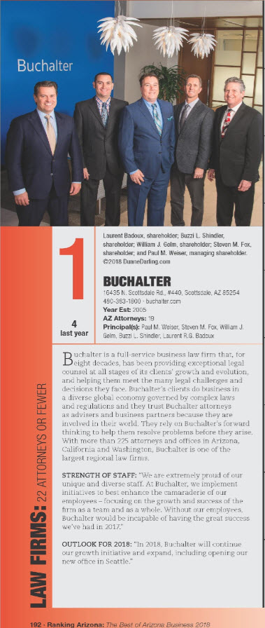 buchalter ranked #1